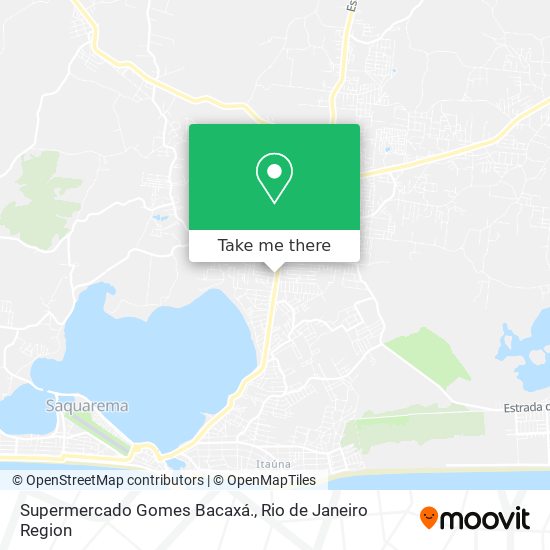 Mapa Supermercado Gomes Bacaxá.