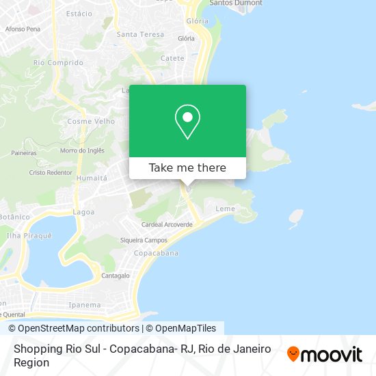 Mapa Shopping Rio Sul - Copacabana- RJ