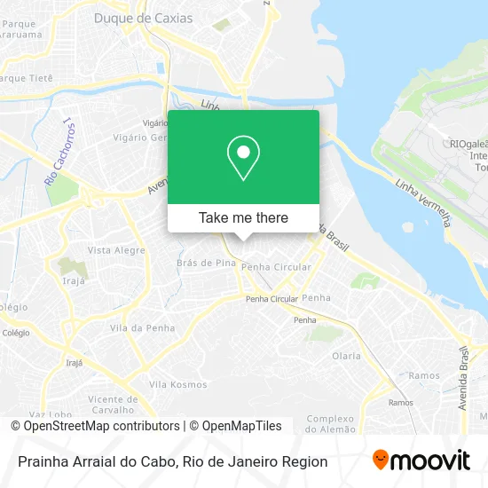 Prainha Arraial do Cabo map