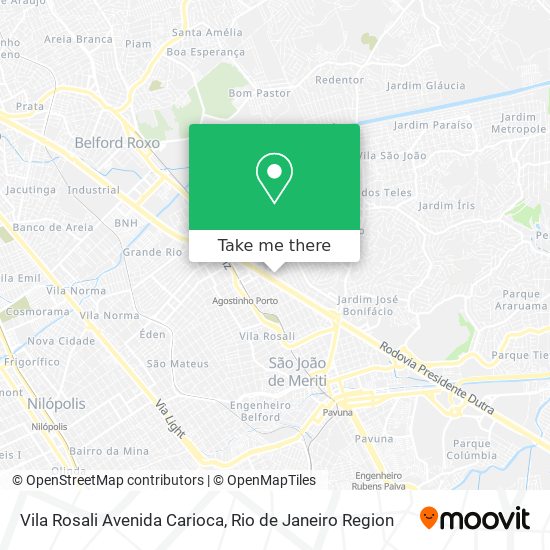 Vila Rosali Avenida Carioca map