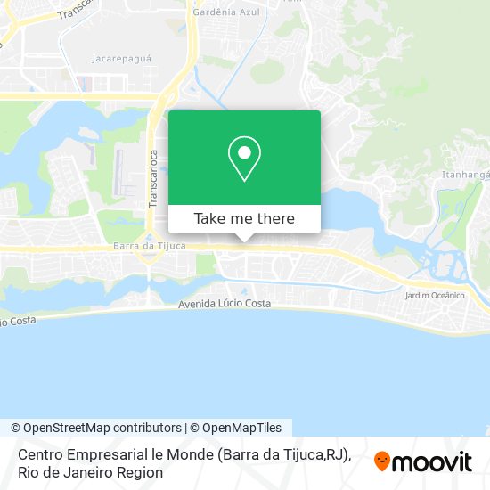 Centro Empresarial le Monde (Barra da Tijuca,RJ) map