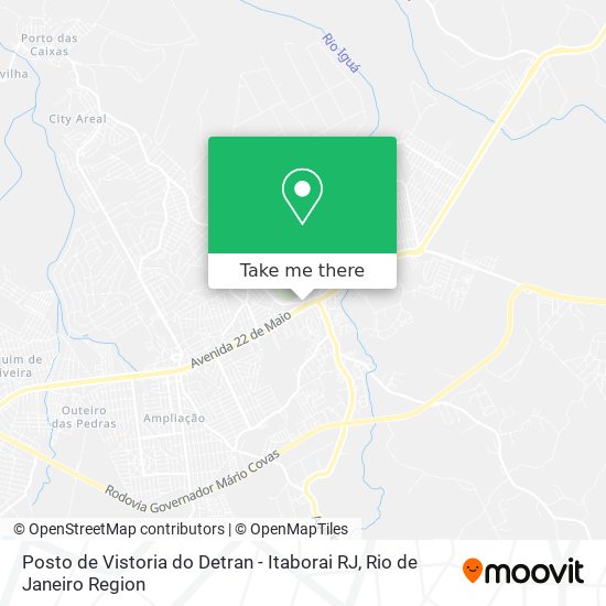 Mapa Posto de Vistoria do Detran - Itaborai RJ