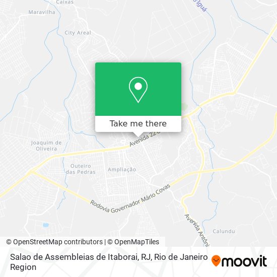 Salao de Assembleias de Itaborai, RJ map