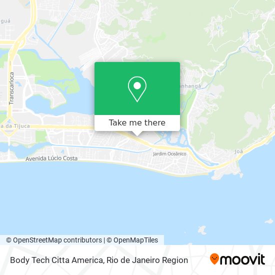 Body Tech Citta America map