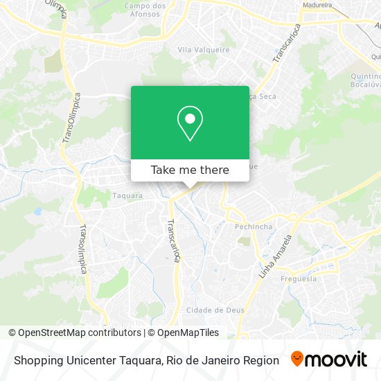 Mapa Shopping Unicenter Taquara