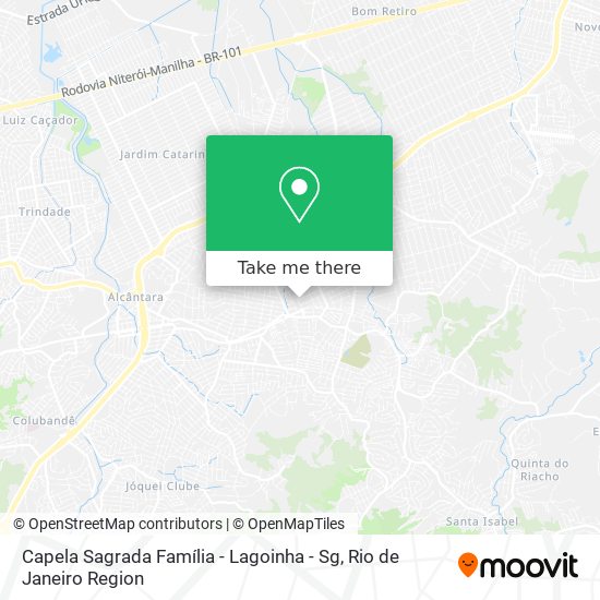 Mapa Capela Sagrada Família - Lagoinha - Sg