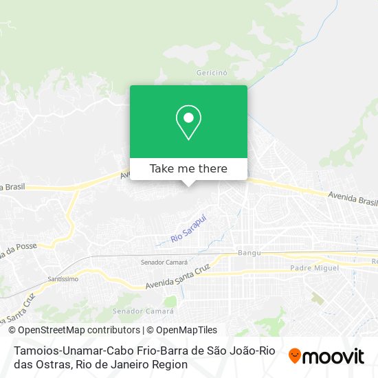 Tamoios-Unamar-Cabo Frio-Barra de São João-Rio das Ostras map