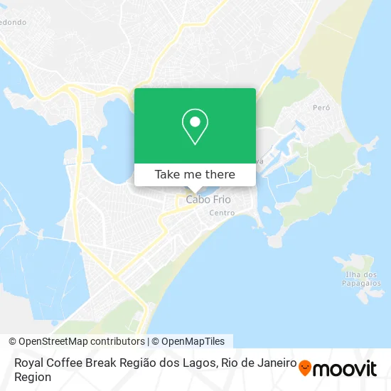 Royal Coffee Break Região dos Lagos map