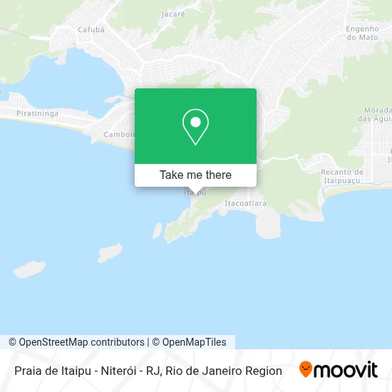 Praia de Itaipu - Niterói - RJ map