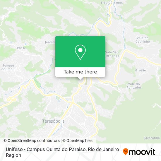 Unifeso - Campus Quinta do Paraiso map