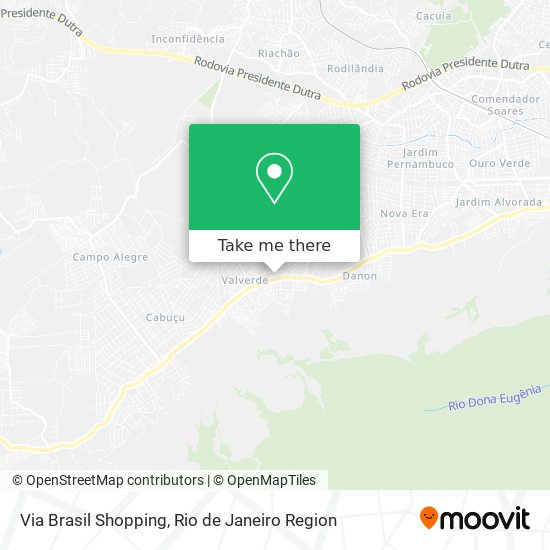 Via Brasil Shopping map