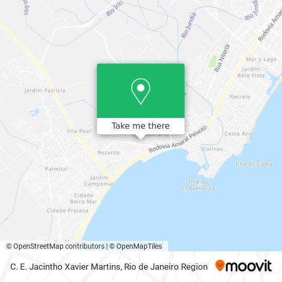 C. E. Jacintho Xavier Martins map
