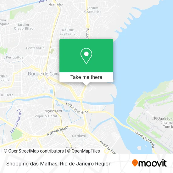 Shopping das Malhas map