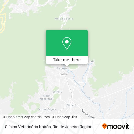 Clínica Veterinária Kairós map