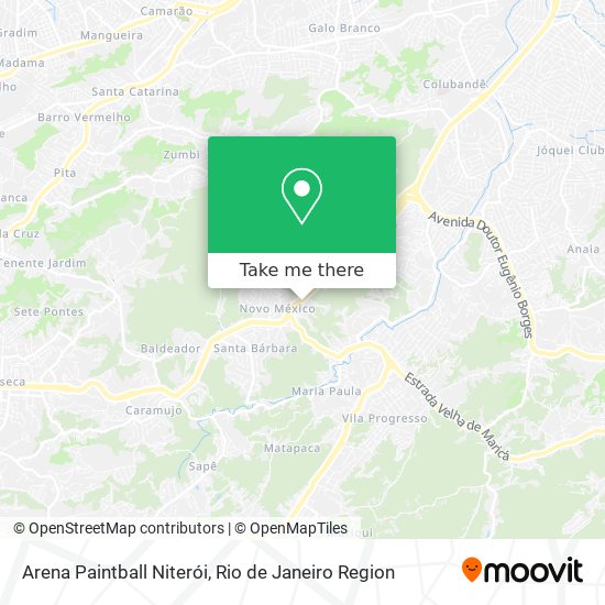Arena Paintball Niterói map