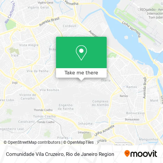 Comunidade Vila Cruzeiro map