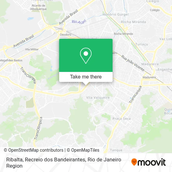 Ribalta, Recreio dos Bandeirantes map