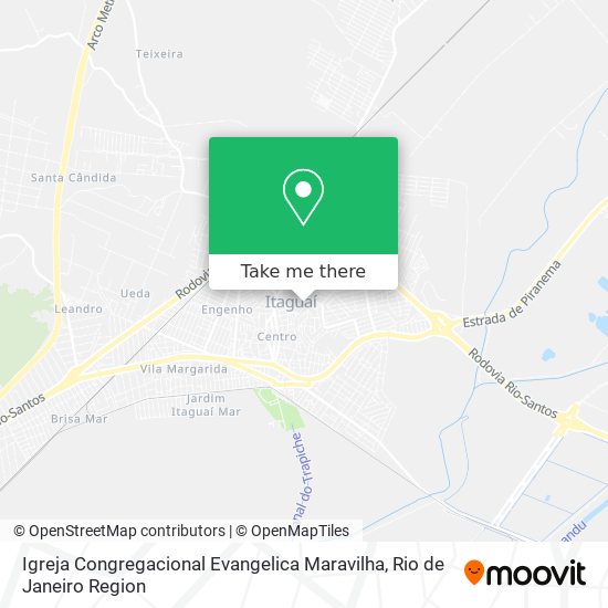 Mapa Igreja Congregacional Evangelica Maravilha