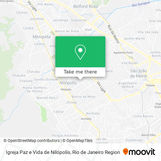 Igreja Paz e Vida de Nilópolis map