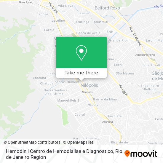 Mapa Hemodinil Centro de Hemodialise e Diagnostico