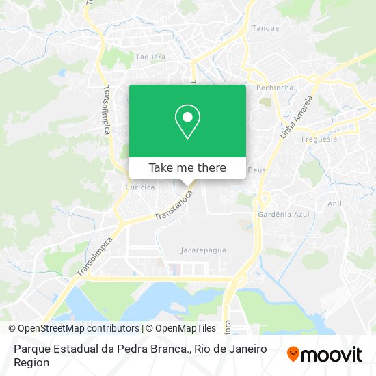 Parque Estadual da Pedra Branca. map