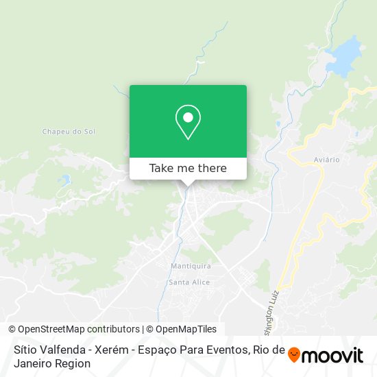 Mapa Sítio Valfenda - Xerém - Espaço Para Eventos