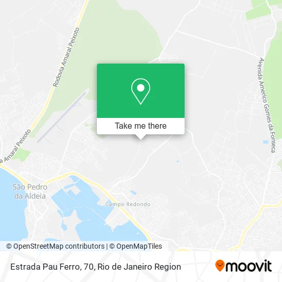 Estrada Pau Ferro, 70 map