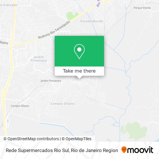 Mapa Rede Supermercados Rio Sul