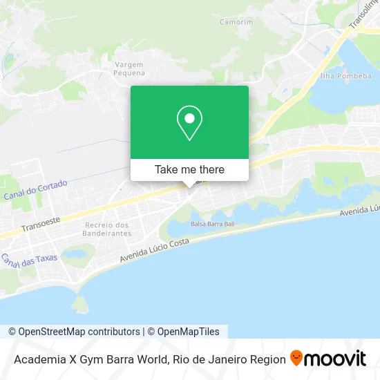 Academia X Gym Barra World map