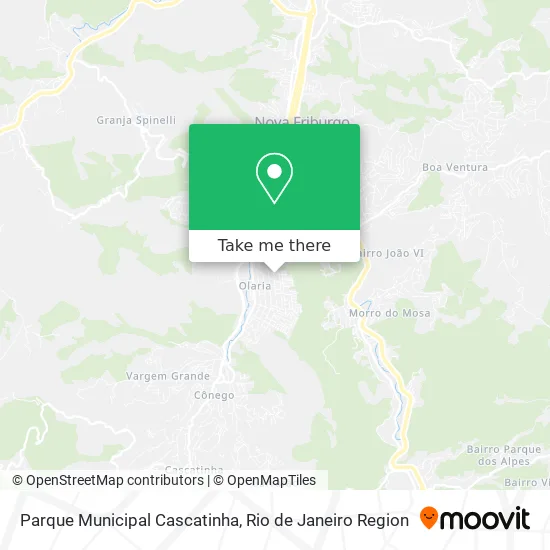 Parque Municipal Cascatinha map