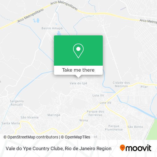 Mapa Vale do Ype Country Clube