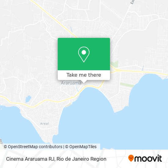 Cinema Araruama RJ map