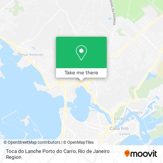 Mapa Toca do Lanche Porto do Carro