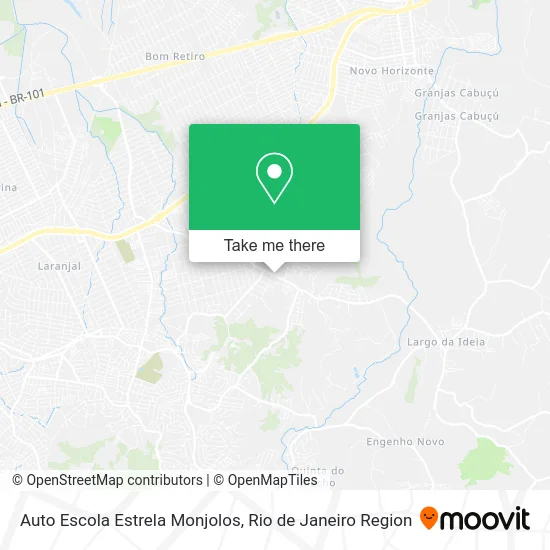 Auto Escola Estrela Monjolos map