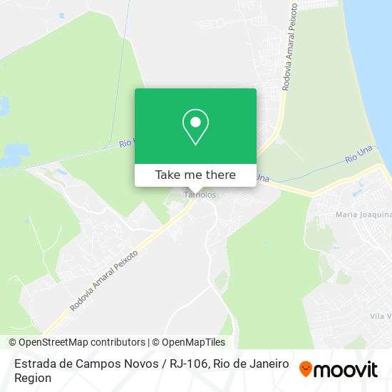Estrada de Campos Novos / RJ-106 map