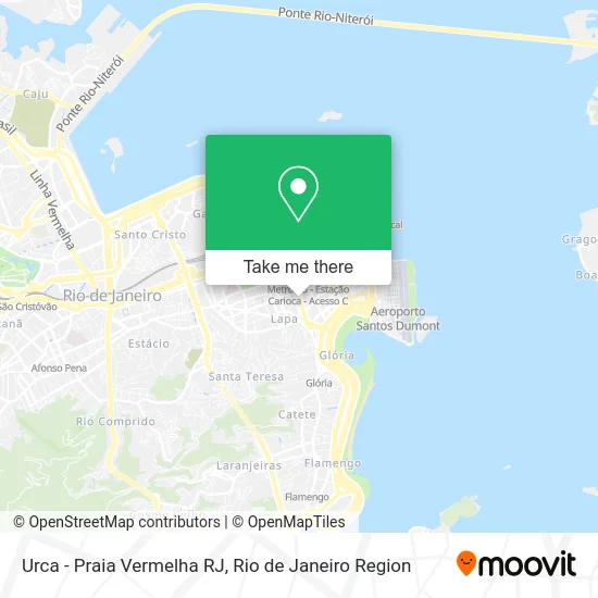 Urca - Praia Vermelha RJ map