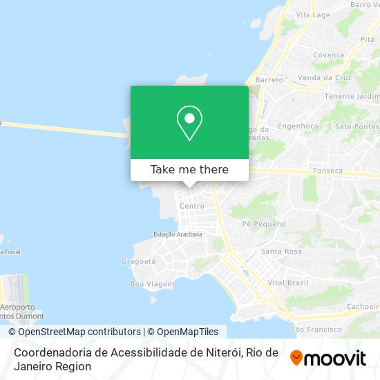 Coordenadoria de Acessibilidade de Niterói map