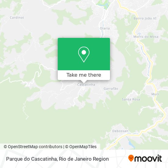 Mapa Parque do Cascatinha