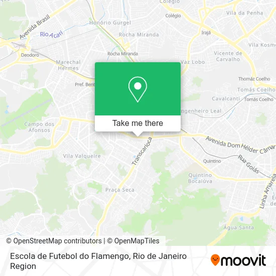 Escola de Futebol do Flamengo map