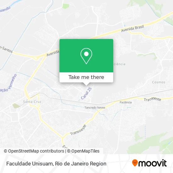 Faculdade Unisuam map