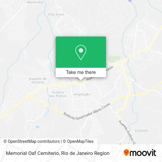 Memorial Oaf Cemiterio map