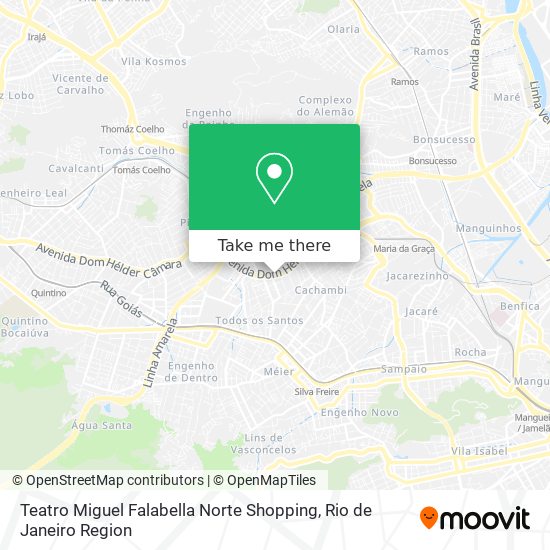 Teatro Miguel Falabella Norte Shopping map