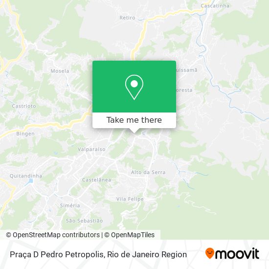 Praça D Pedro Petropolis map