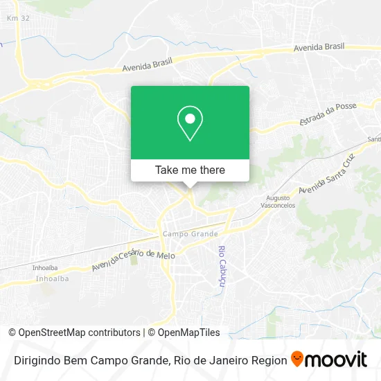 Dirigindo Bem Campo Grande map