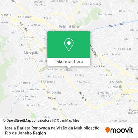 Mapa Igreja Batista Renovada na Visão da Multiplicação