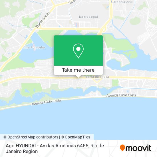 Ago HYUNDAI - Av das Américas 6455 map