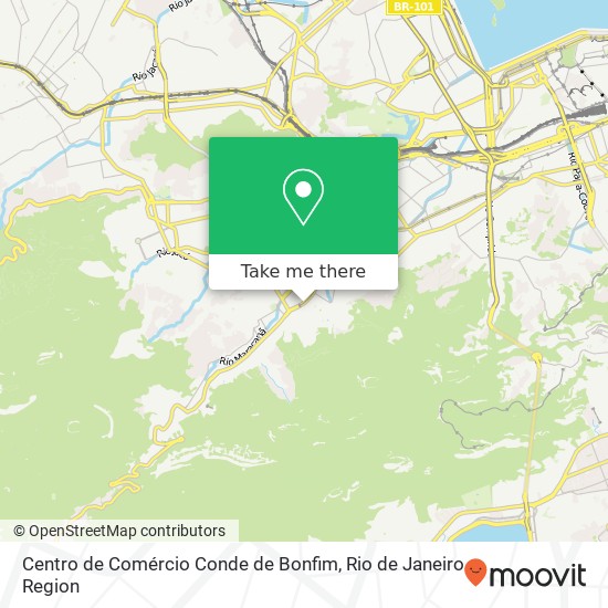 Mapa Centro de Comércio Conde de Bonfim