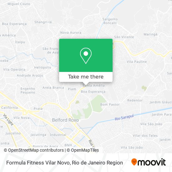 Mapa Formula Fitness Vilar Novo