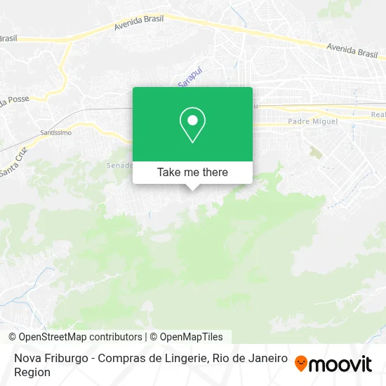 Nova Friburgo - Compras de Lingerie map