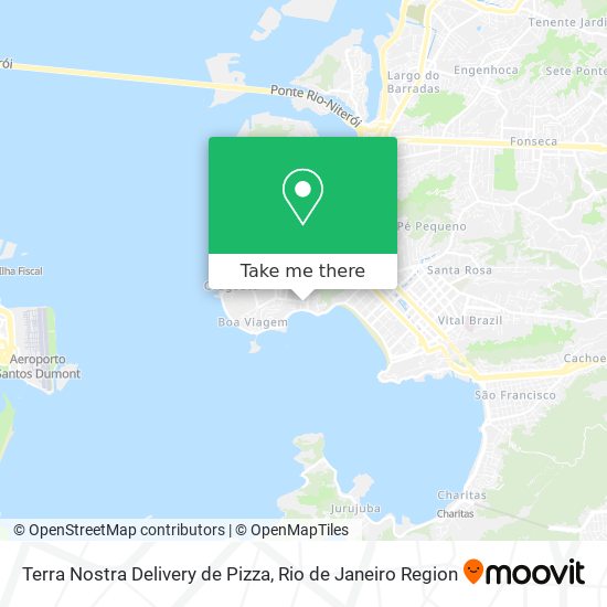 Terra Nostra Delivery de Pizza map